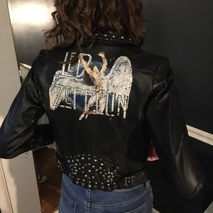 Genuine leather jacket - Led Zeppelin